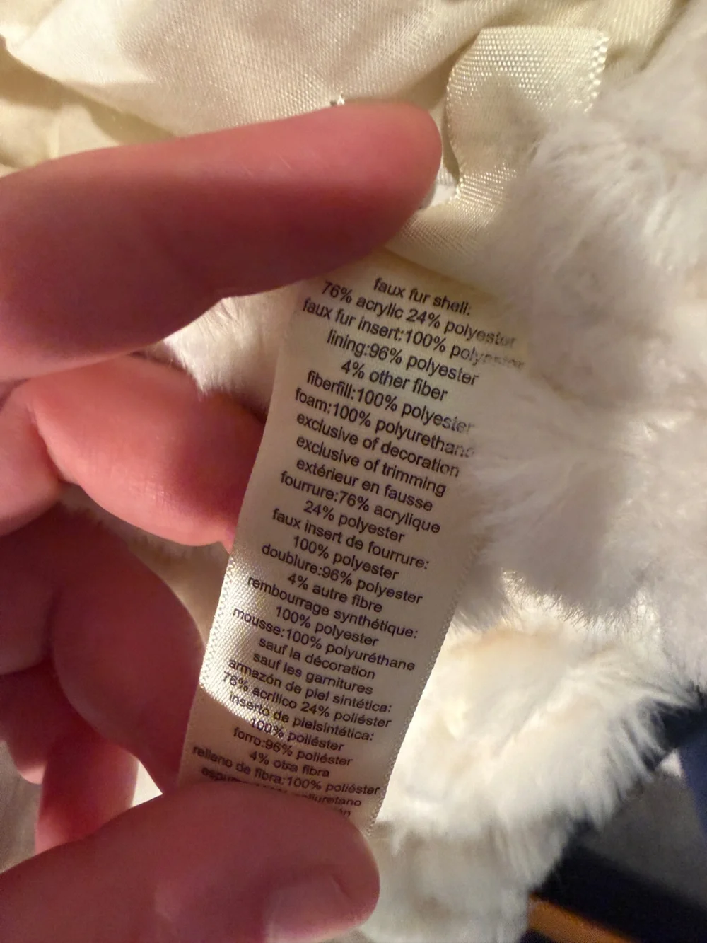 Pottery Barn Kids Cream Lamb Hooded Plush Hat